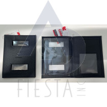 CANADA PU LEATHER BLACK 14X10.5 CM PASSPORT HOLDER WITH LOGO