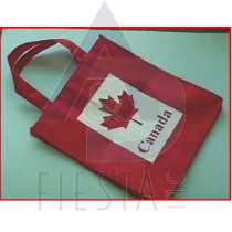 CANADA RED NON-WOVEN SHOPPING BAG-15 ¾" X 14" (40X36CM)
