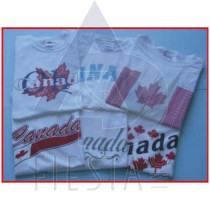 CANADA CHILDREN'S WHITE T-SHIRTS ASSORTED DESIGNS & SIZES