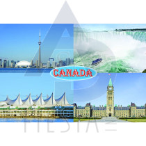 CANADA POSTCARD THE LANDMARKS