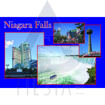 NIAGARA FALLS POST CARD NIAGARA FALLS ATTRACTIONS 