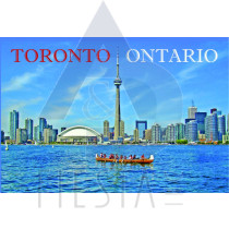 TORONTO POST CARD SKYLINE VIEW OF DOWNTOWN TORONTO
