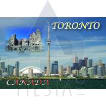 TORONTO POSTCARD TORONTO SKYLINE AND CASA LOMA 