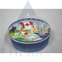 CANADA POLY OVAL JEWELRY BOX