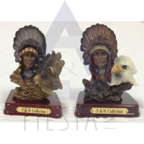 CANADA POLY FIGURINE INDIAN ASSORTED