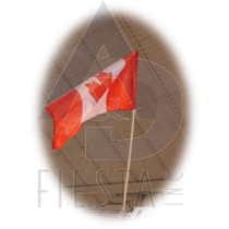 CANADA FLAG 75X100 CM WITH 1.5 METER WOODEN POLE