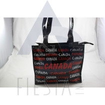 CANADA MEDIUM PVC TOTE BAG WITH RED/WHITE WORDING 