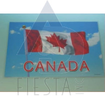 CANADA PLACEMAT WITH FLAG WITH POLE