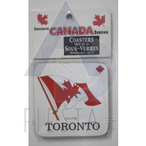 TORONTO WOODEN COASTERS 2 PACK