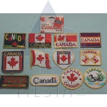 CANADA IRON-ON PATCHES ASSORTED