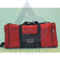 CANADA 20"X 9" SPORT BAG WITH 2 SIDE POCKETS BLACK/RED SERIES 