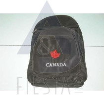 CANADA BLACK BACK PACK WITH MAPLE LEAF-LARGE